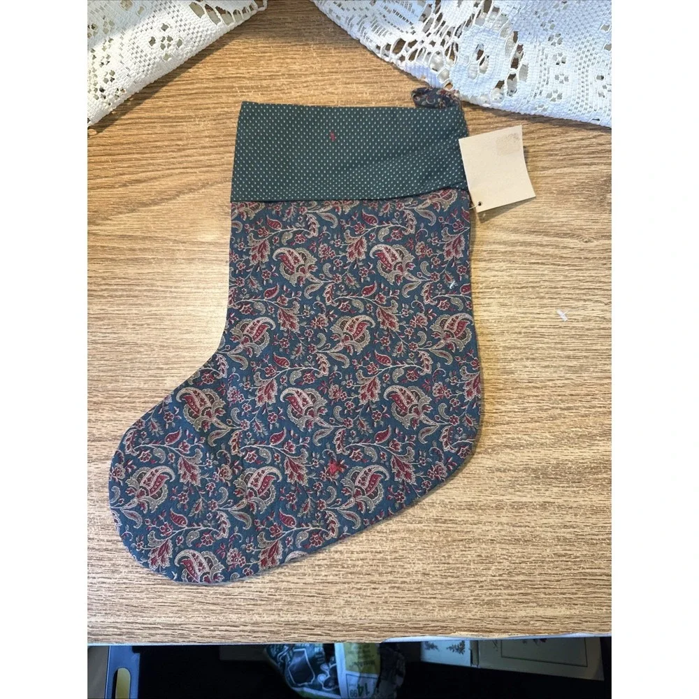 Valorie's Folk‎ Art Appliqué Christmas Stocking